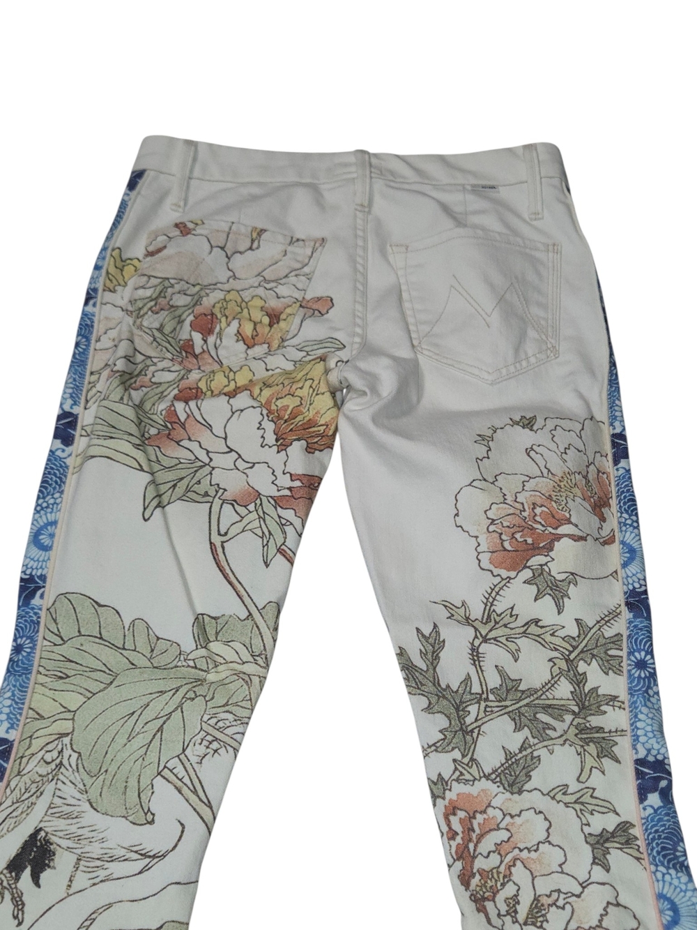 HTF Mother jeans colorblock Looker in  Scent of Sake 25 - Picture 8 of 14
